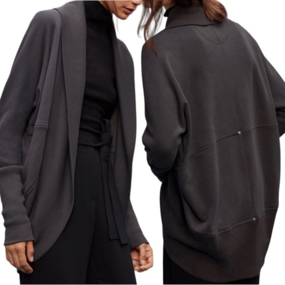 Wilfred Black Studded Open Front Jacket